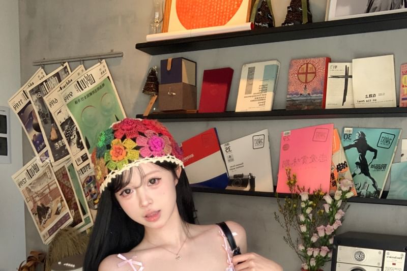 Dress Asymmetrical Print Mini Spaghetti Floral Panel Bodycon Strap