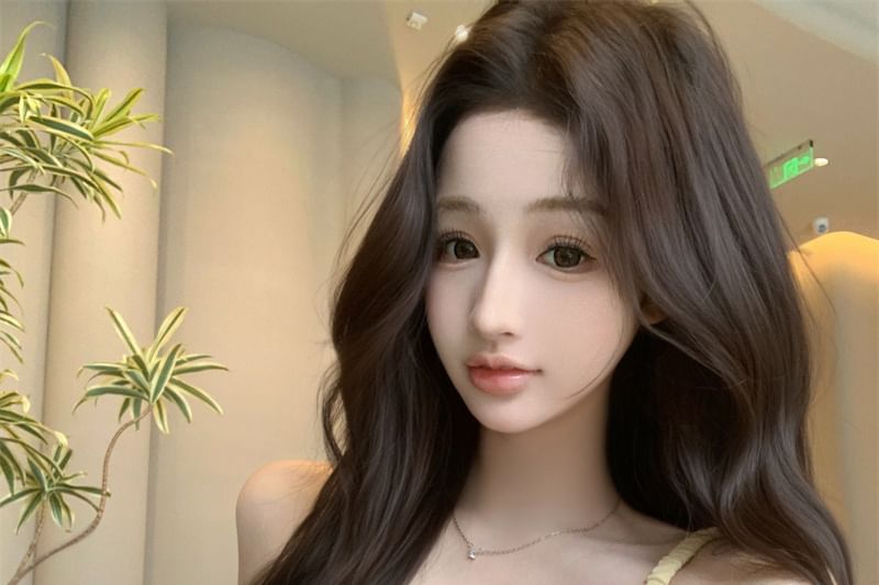 Pants Camisole Top Leg Wide Mid Shirred Plain Waist / Ruffled Crop