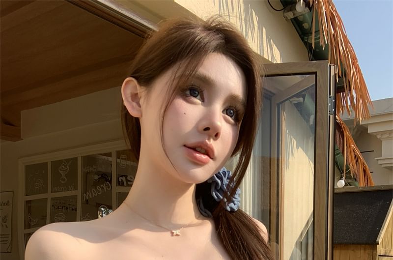 Crop Floral Top Off-Shoulder