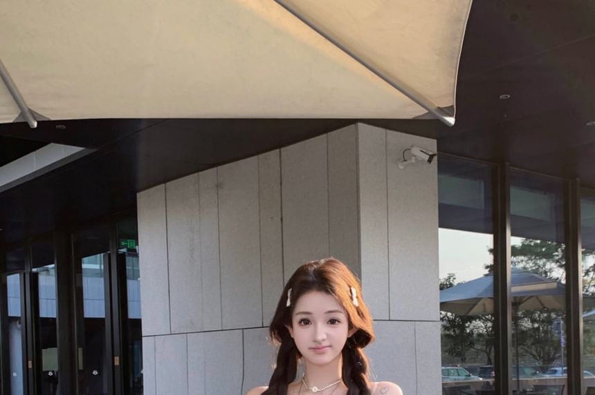 Mini Spaghetti Floral Dress Print A-Line Strap Shirred