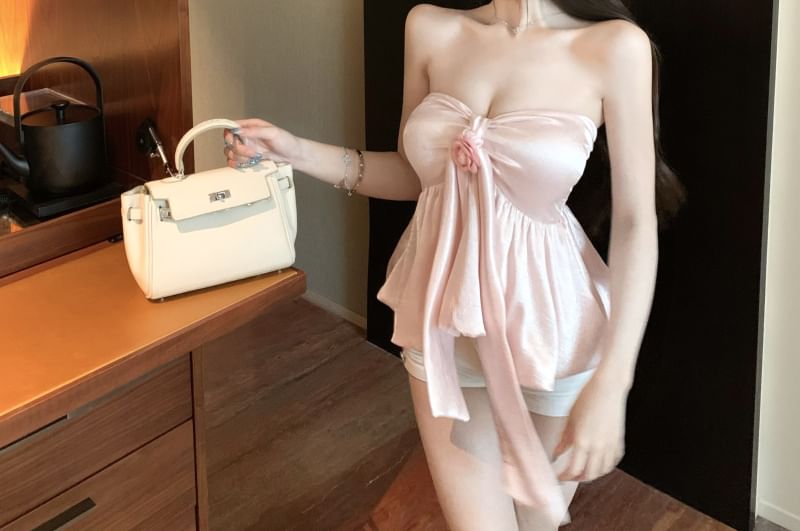 Tube Plain Floral Top