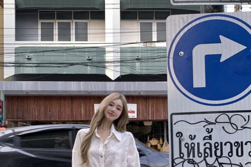 Mini Button-Up Dress Embroidered Floral Puff-Sleeve Tie-Side A-Line