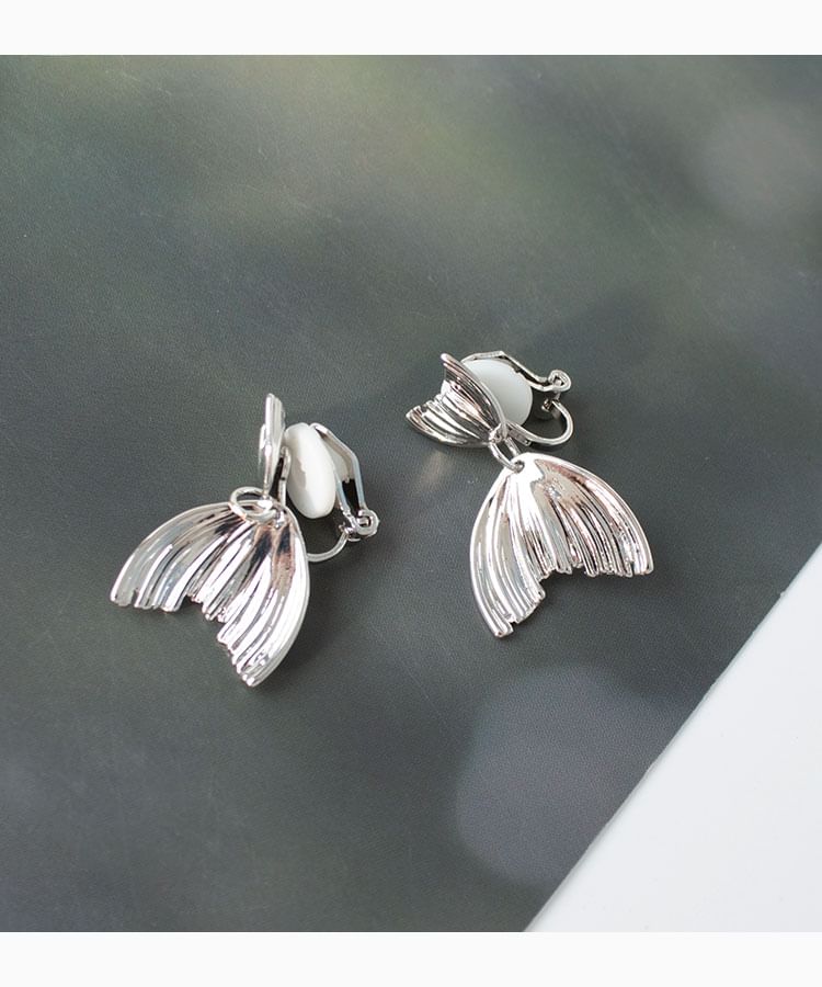 Fish Tail Stud / Earring Clip-On