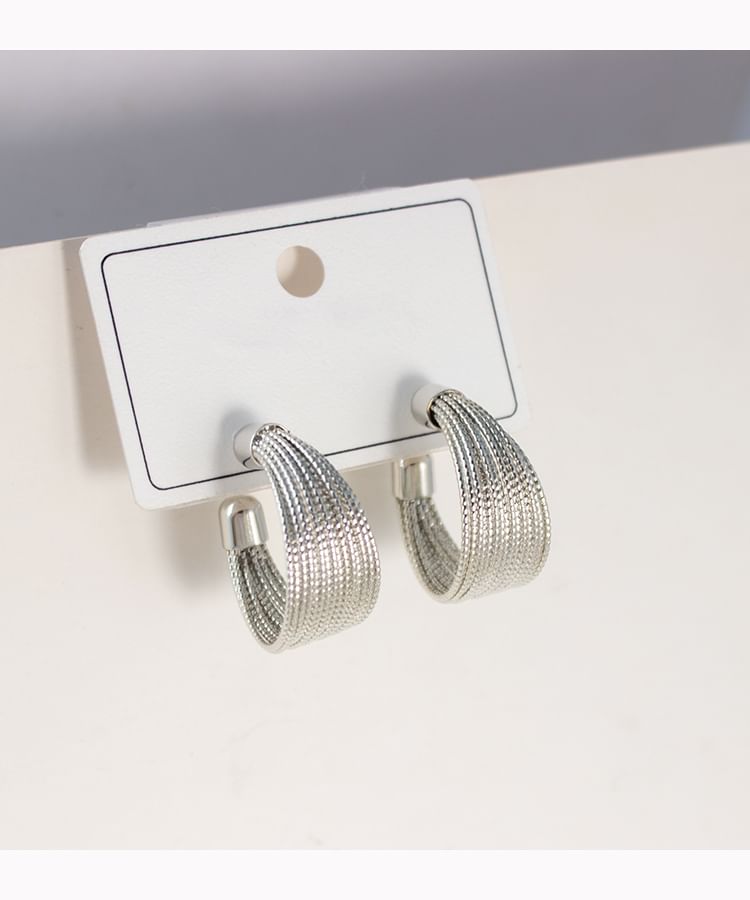 Geometry Clip-On Hoop Earring /