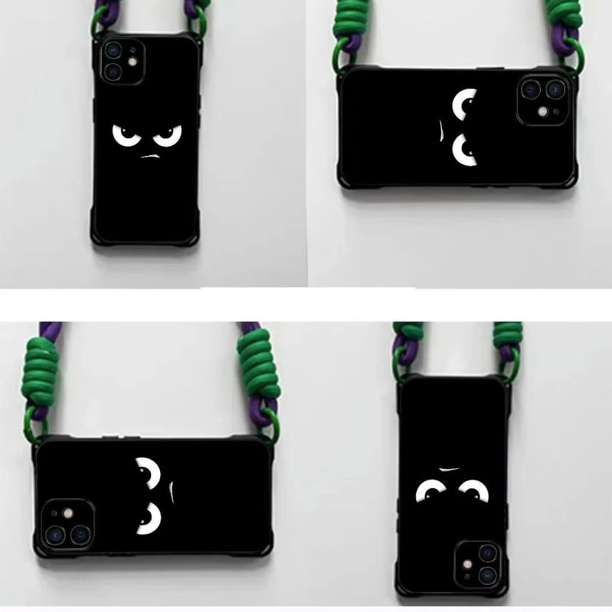 Case Lanyard / Set Phone Eye Cartoon Strap