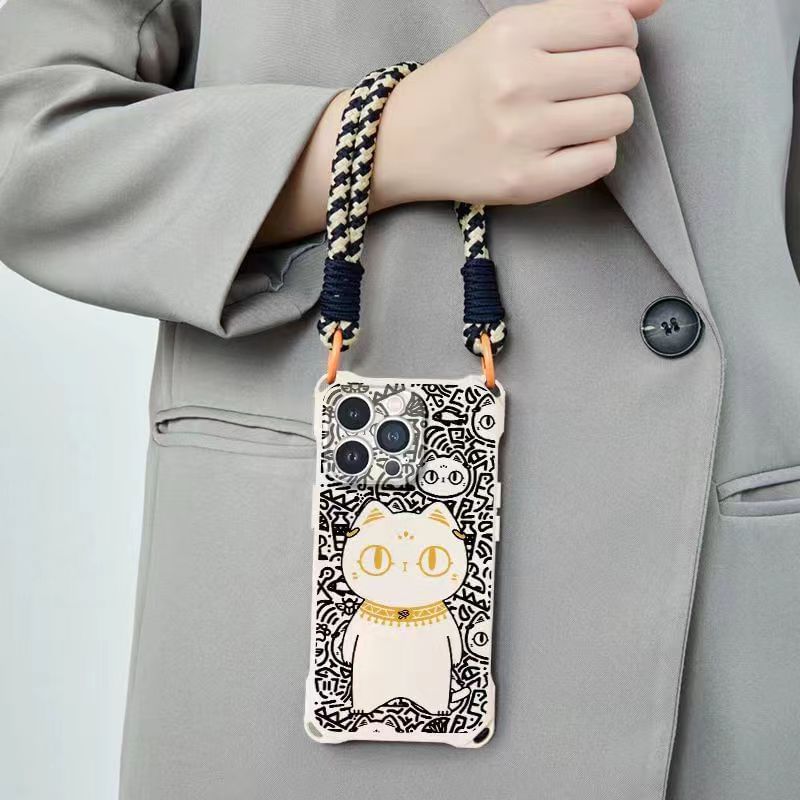 Strap Lanyard Case Phone Set / Cat