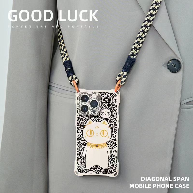 Strap Lanyard Case Phone Set / Cat