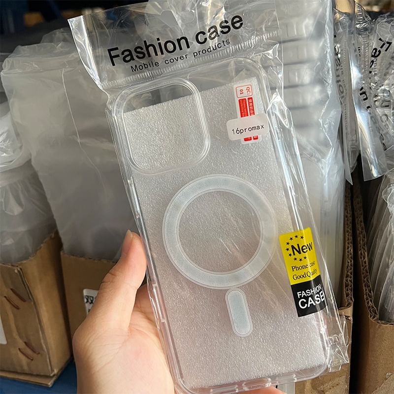 with Case MagSafe) Phone Transparent (Compatible Magnetic