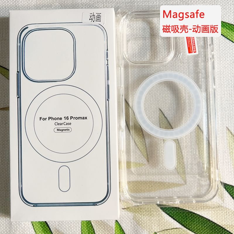 with Case MagSafe) Phone Transparent (Compatible Magnetic