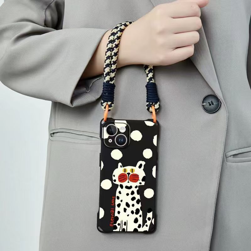 / Lanyard Case Cat Phone Set Strap