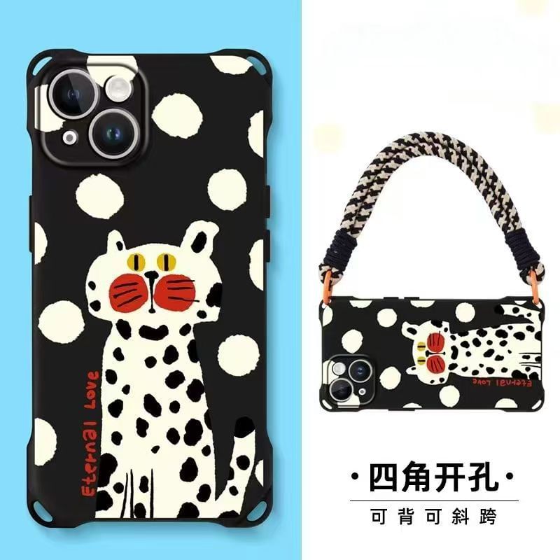 / Lanyard Case Cat Phone Set Strap