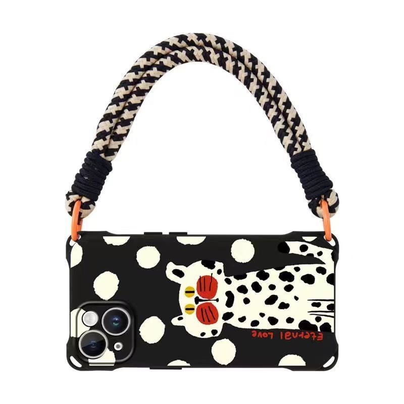 / Lanyard Case Cat Phone Set Strap