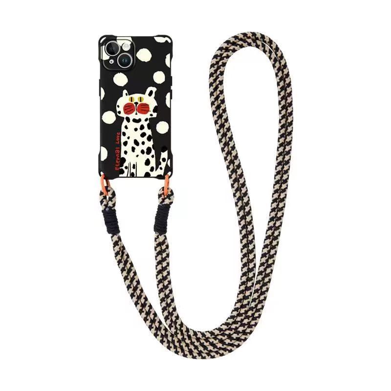 / Lanyard Case Cat Phone Set Strap