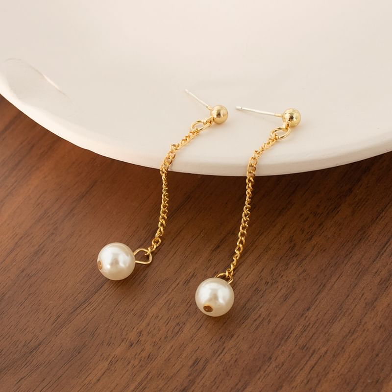 Cuff / Earring (Various Designs) Pearl Faux Ear Dangle