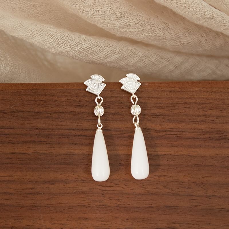 Cuff Faux Gemstone Earring Designs) Fan Ear Rhinestone / (Various Alloy Drop