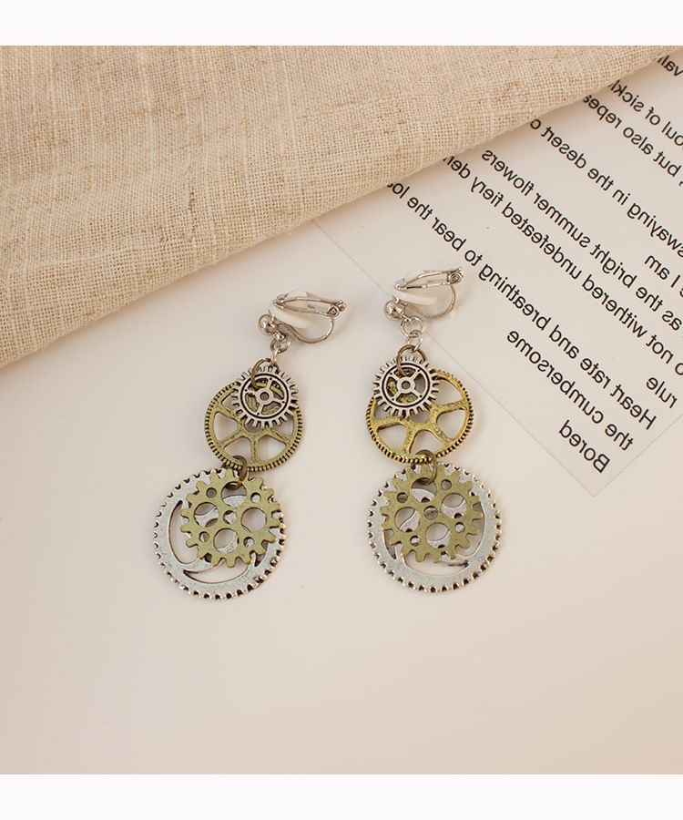 Alloy Cuff Ear Gear Earring / (Various Dangle Designs)