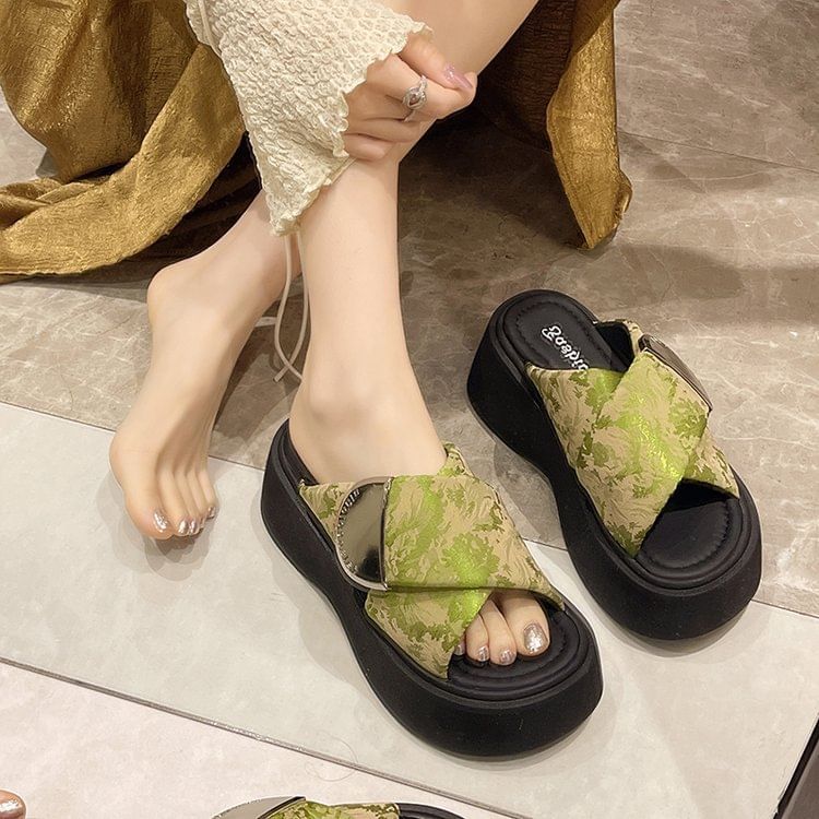 Strap Sandals Cross Platform