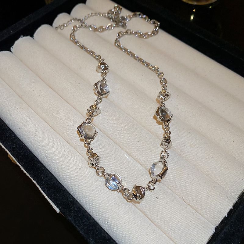 Bracelet Glass Alloy Choker Bead / Station