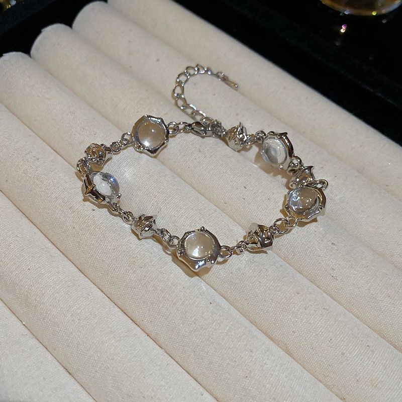 Bracelet Glass Alloy Choker Bead / Station