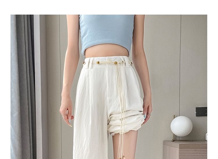Plain Leg (Various Pants Designs) Wide High Waist