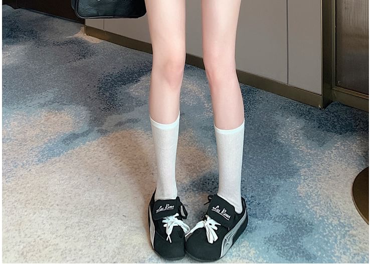 Dotted Mini A-Line Skirt Waist High