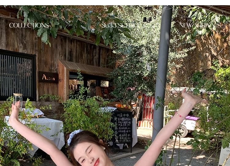 Lace Trim Top Crop Plain Camisole