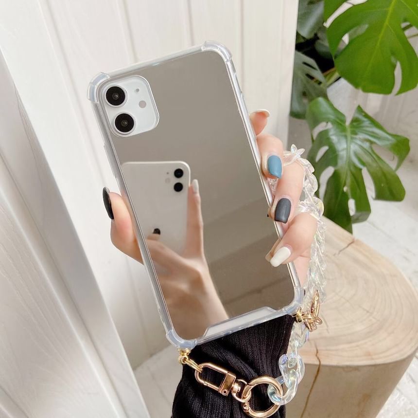 Chain Phone Mirrored with Case Strap