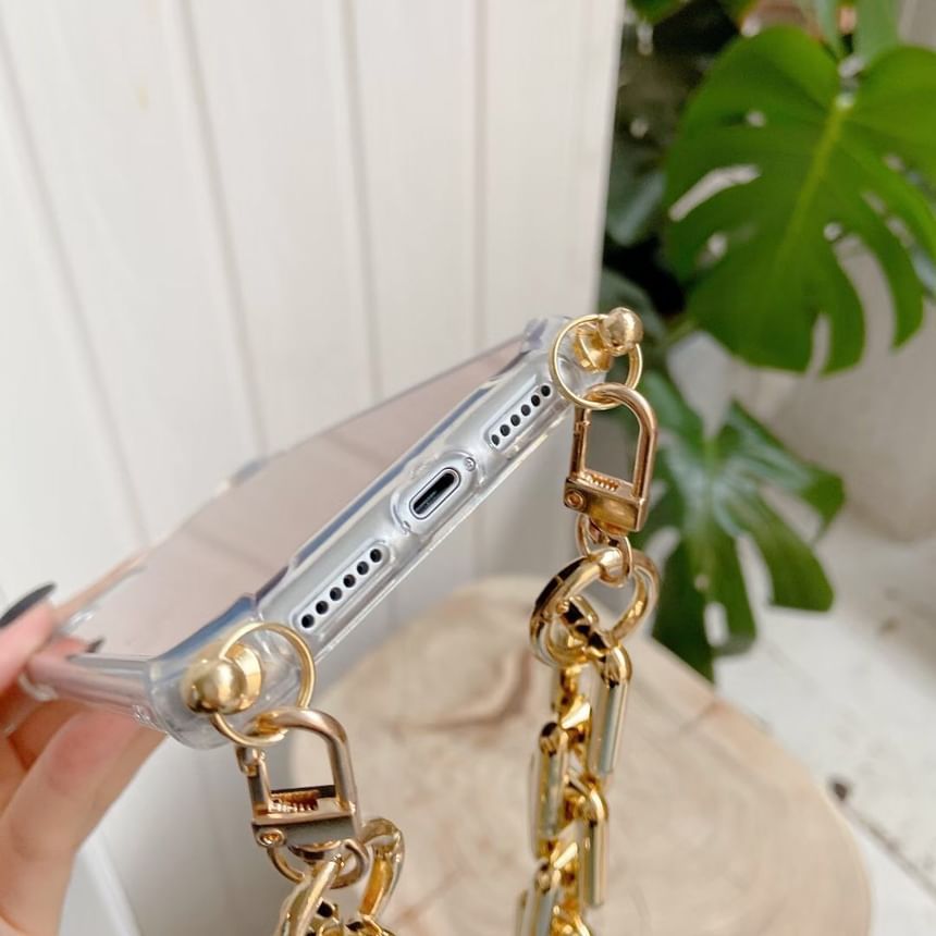 Chain Phone Mirrored with Case Strap