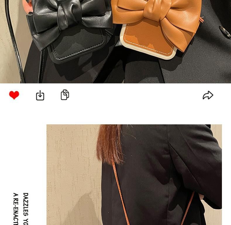 with Card Case Lanyard Phone Holder Faux Bow Leather