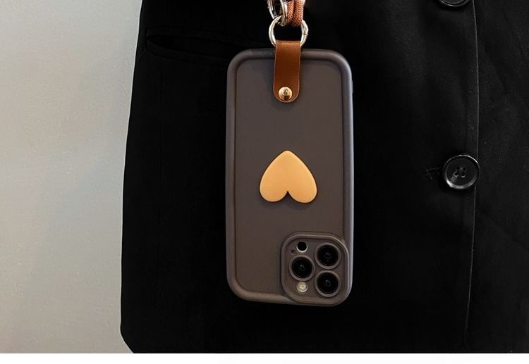 Lanyard Set / Strap Case with Heart Phone