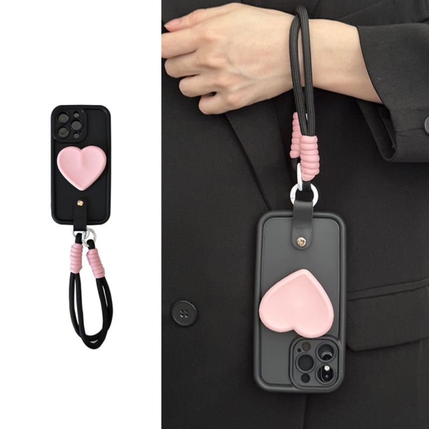 Case Phone Strap with Heart