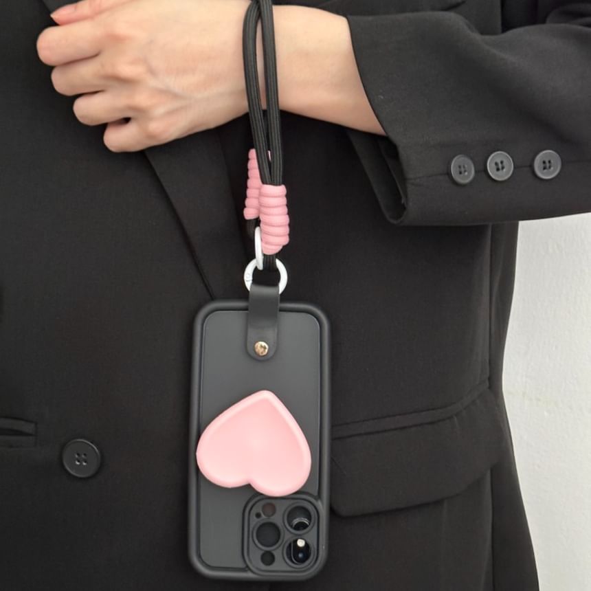 Case Phone Strap with Heart
