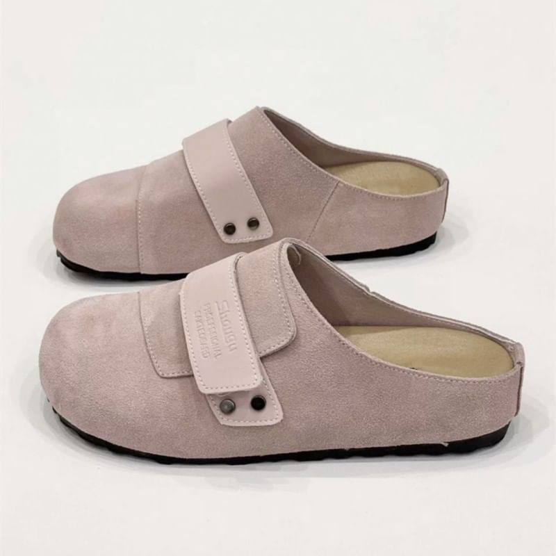 Genuine Mules Platform Leather