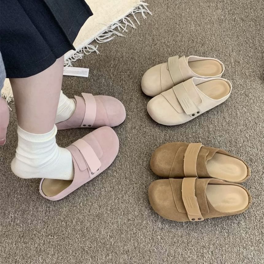 Genuine Mules Platform Leather