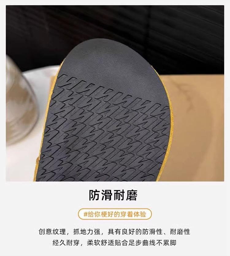 Wedge Mary Genuine Jane Floral Mules Accent Leather Hidden