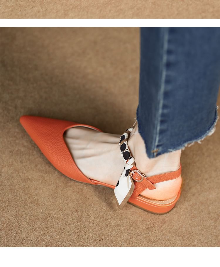 Sandals Pointed Toe Buckle D'Orsay