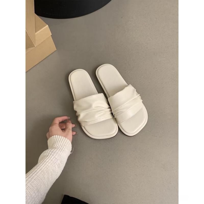 Slide Sandals Ruched