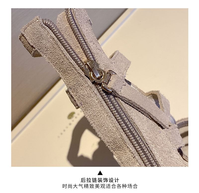 Gladiator Sandals Heel Block