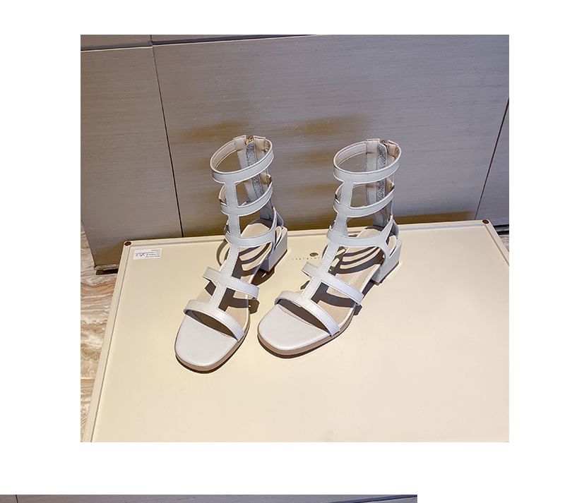 Gladiator Sandals Heel Block