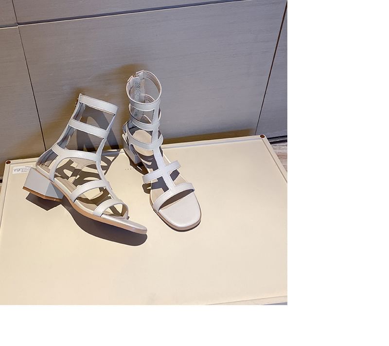 Gladiator Sandals Heel Block