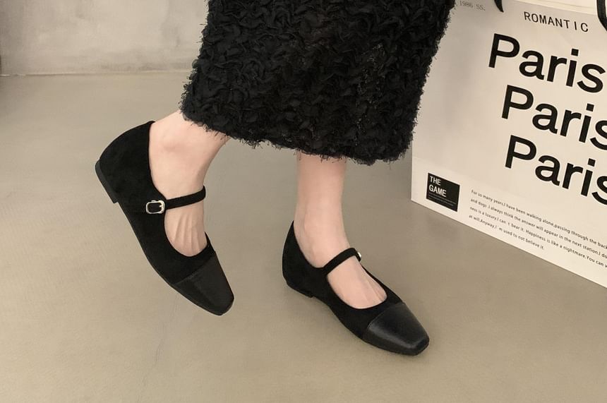 Jane Hidden Square Cap Toe Mary Wedge Pumps