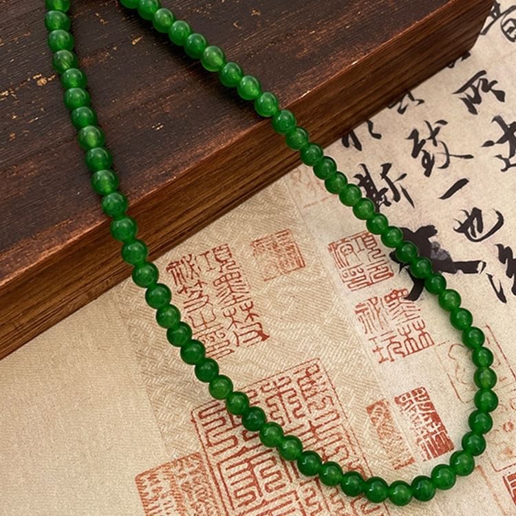 (Various Designs) Faux Bead Choker Gemstone