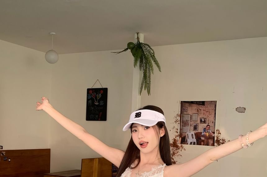 Rise Slim Plain Skirt Tank High Panel Fit Maxi Top / Lace A-Line