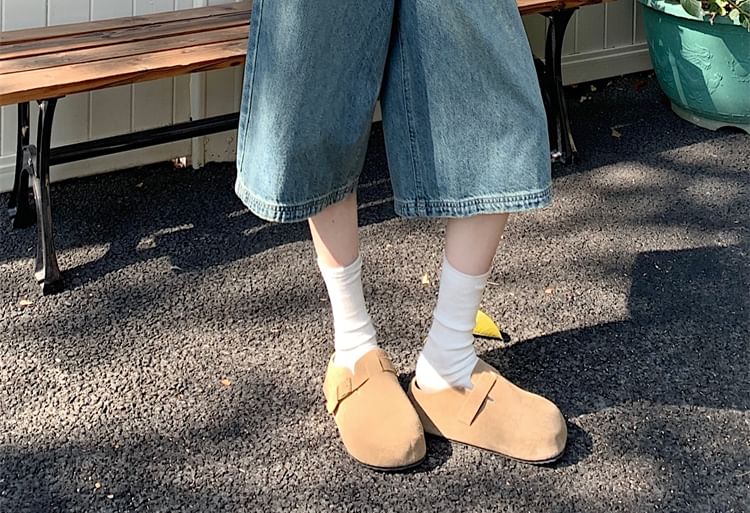 Capri Washed Jeans Leg Wide Rise High