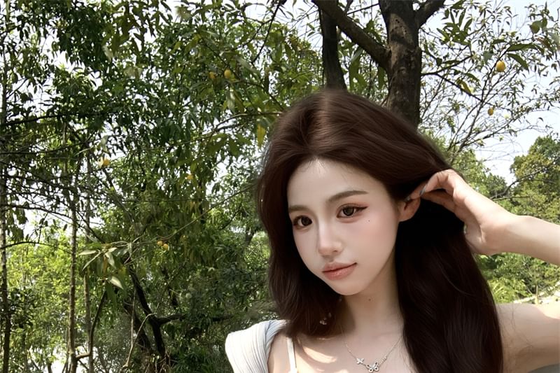 Top Panel Lace Cardigan Plain Corset /