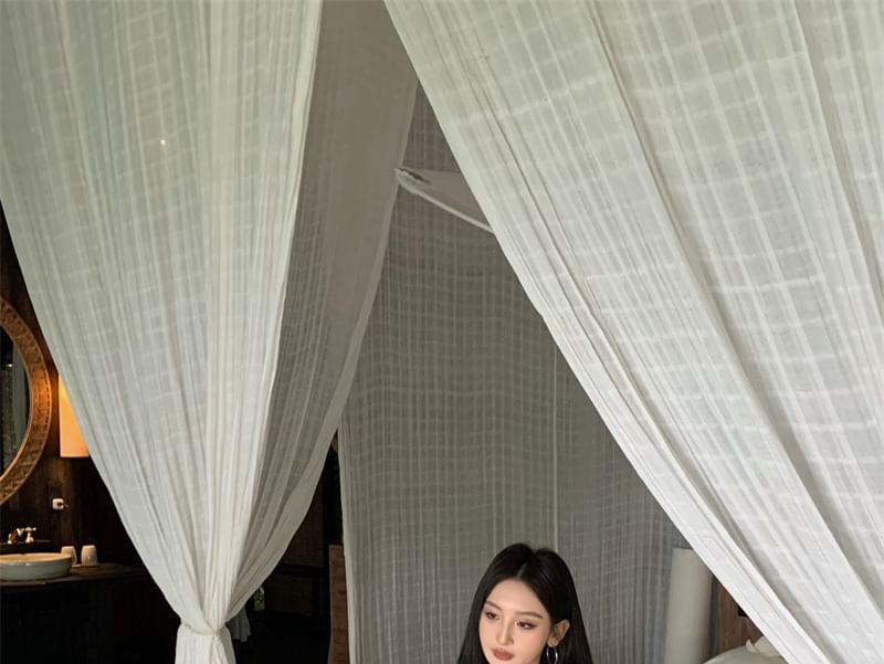 Asymmetrical Tank Set: Slim Mini + Top Bodycon Scoop Fit Neck Dress Plain Sleeveless