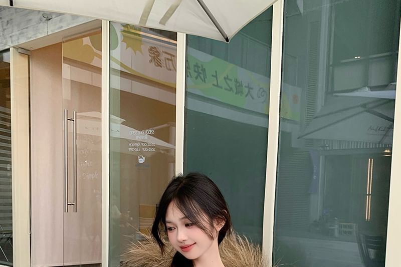 Blouse Lace Fit Cap-Sleeve Slim Off-Shoulder Panel Pintuck