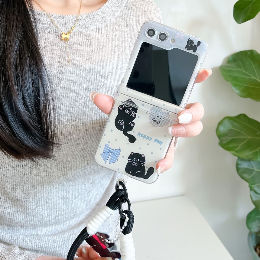 Case / Set Cat Strap Phone