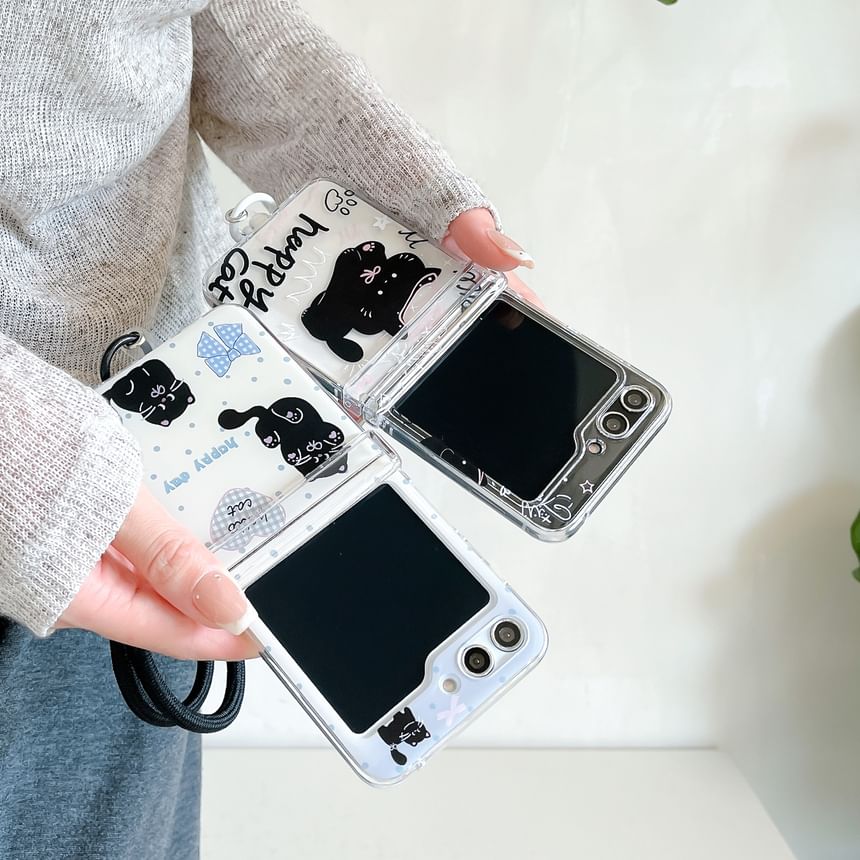 Case / Set Cat Strap Phone