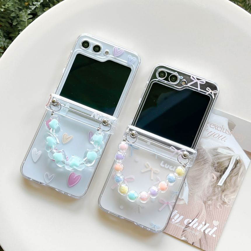 Heart Phone / Case Set Strap Bow